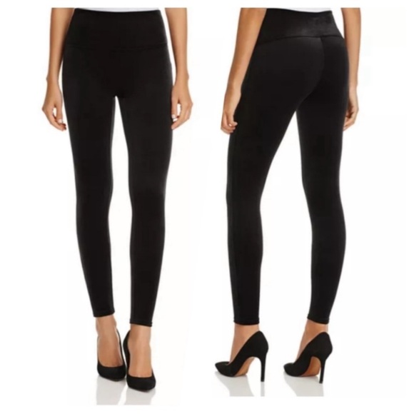 SPANX Velvet Leggings Very Black Size Small - Picture 1 of 4
